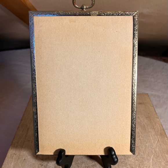 Sold! Vintage A. Toniolo Art Deco Atyle Art Print in Vintage Brass Ornate Frame - Picture 6 of 8